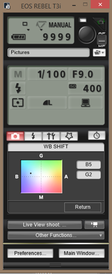 EOS plate settings